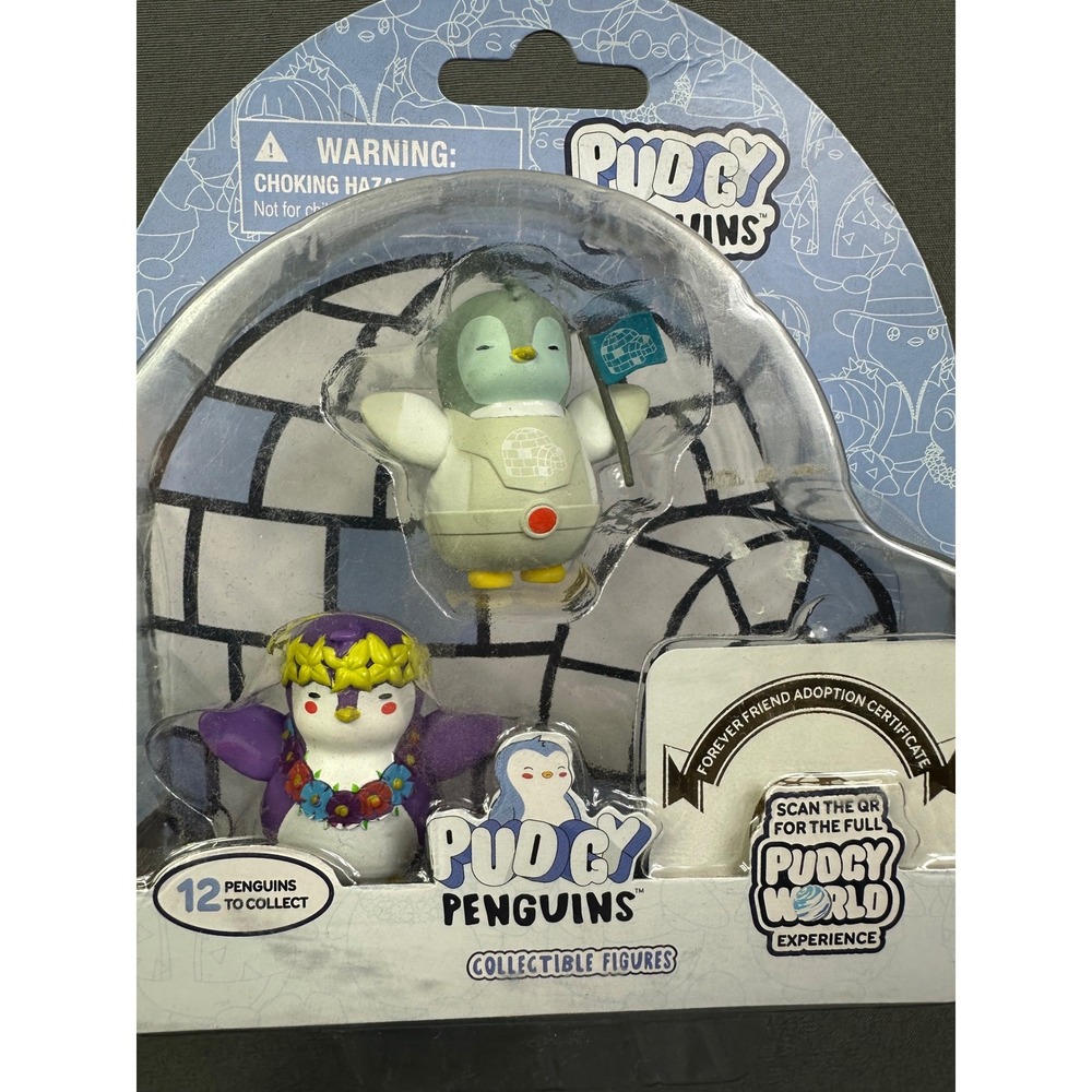 Pudgy Penguins Lil Princess E Igloo‎ Figures 2 in 1 package Adoption Certificate